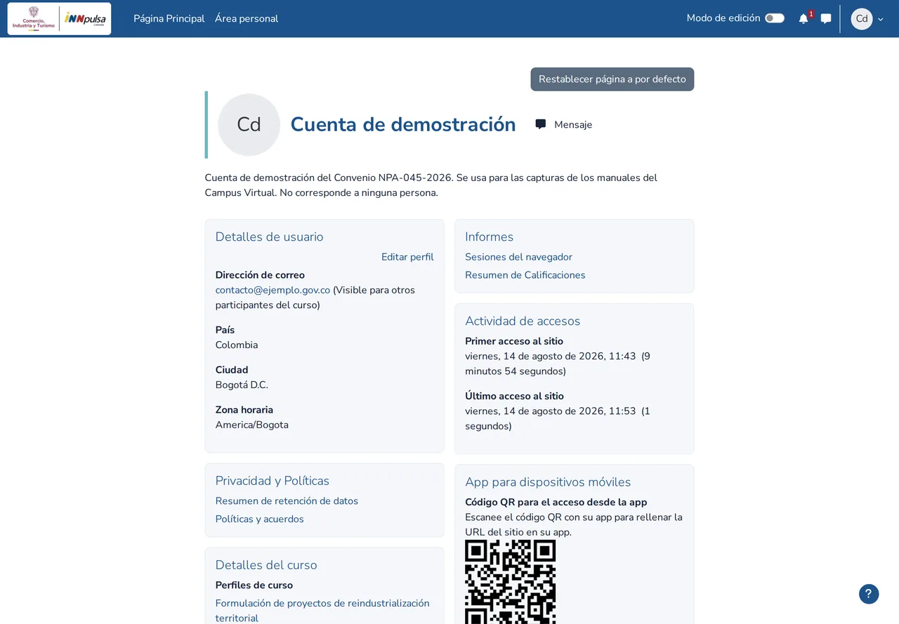 Perfil del participante